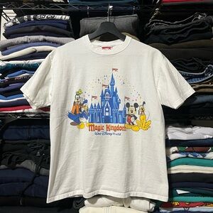 2000s Disney Magic Kingdom White Tee with Characters
